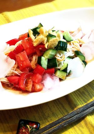 5分で簡単 イタリアンな トマトそうめん-レシピのメイン写真