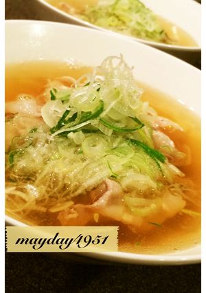 ♪激うま肉吸い♪豚肉 うどんスープ使用-レシピのメイン写真