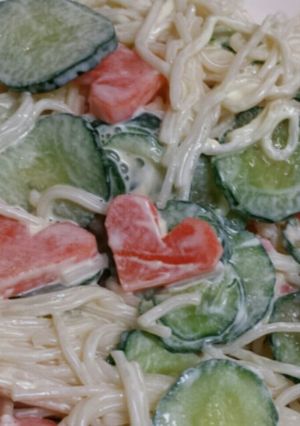 余ったそうめんとめんつゆのサラダ-レシピのメイン写真