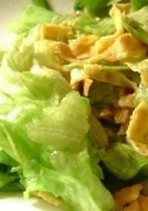 簡単レタスサラダ-レシピのメイン写真