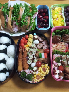 2014☆小学校運動会お弁当☆大人数用-レシピのメイン写真