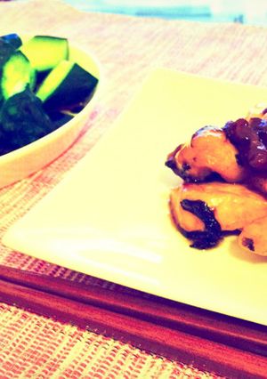 鶏胸肉やわらか梅煮-レシピのメイン写真