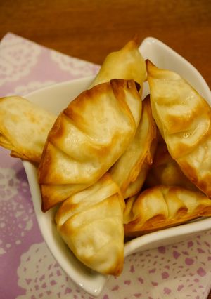 ツナマヨとゆで卵のおつまみ餃子★トースタ-レシピのメイン写真
