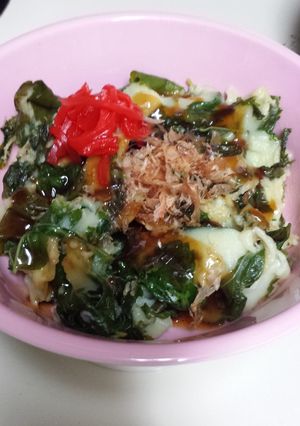 超簡単 桑の葉のお好み焼きもどき-レシピのメイン写真