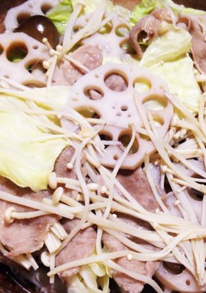 レンコンと豚肉の重ね蒸し-レシピのメイン写真