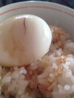 ご飯にゆで卵!-レシピのメイン写真