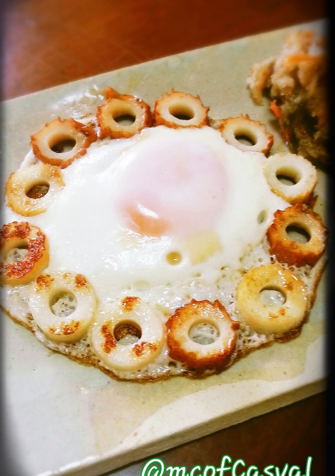 簡単楽しい♪ちくわ目玉焼き♪-レシピのメイン写真