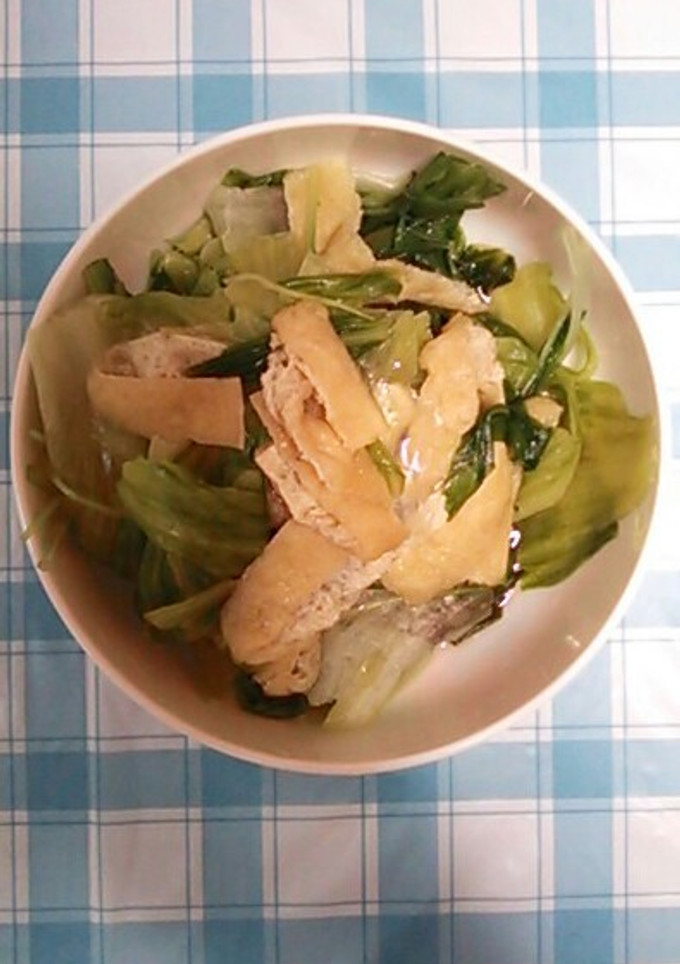 レタスと油揚げのサッと煮-レシピのメイン写真