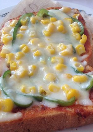 ピーマン＆コーントースト-レシピのメイン写真