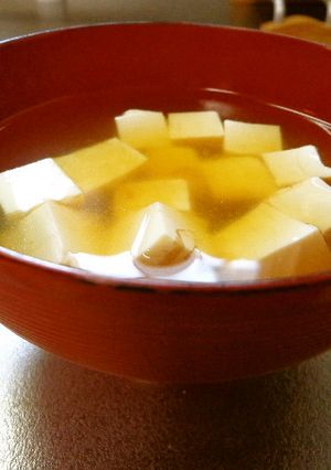 最速の味噌汁（豆腐）-レシピのメイン写真
