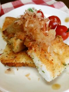 簡単!はんぺん揚げ焼き★おろし梅んつゆ♪-レシピのメイン写真