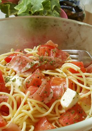 ランチに♪*冷製トマトパスタ*-レシピのメイン写真