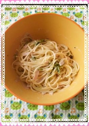 ほうれん草とハムのスパゲッティサラダ-レシピのメイン写真