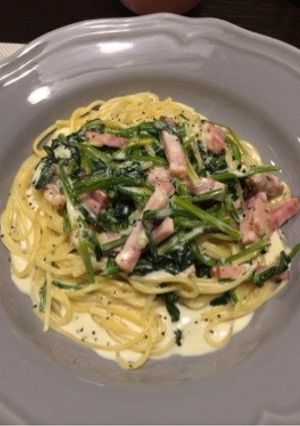とろ〜り♡ほうれん草のクリームパスタ-レシピのメイン写真