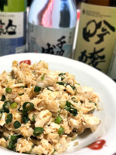 簡単!日本酒に合う♪鶏ささみのなめろう-レシピのメイン写真