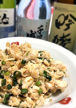 簡単!日本酒に合う♪鶏ささみのなめろう-レシピのメイン写真