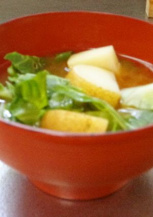 最速の味噌汁（キャベツ☆じゃが芋）-レシピのメイン写真