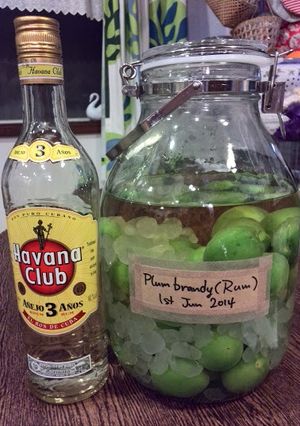 梅酒　ラム酒仕込み（保存瓶／４Ｌ）-レシピのメイン写真
