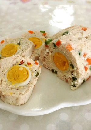 ワンコに♪鶏の胸ひき肉ミートローフ-レシピのメイン写真