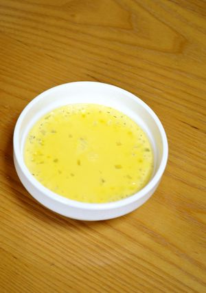 離乳食*中期～『コーンクリーム茶碗蒸し』-レシピのメイン写真