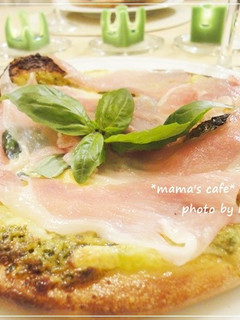 HBで!米粉で作るジェノベーゼピザ*-レシピのメイン写真