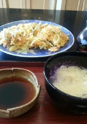 暑い日に簡単かき揚げ素麺-レシピのメイン写真