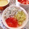 離乳食中期☆しらすと夏野菜のひんやり素麺