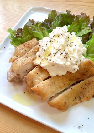 がっつり☆チキンソテーの塩ヨーグルトのせ-レシピのメイン写真