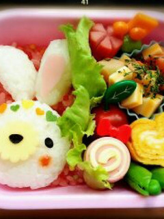 キャラ弁★☆簡単 うさぎチャン-レシピのメイン写真