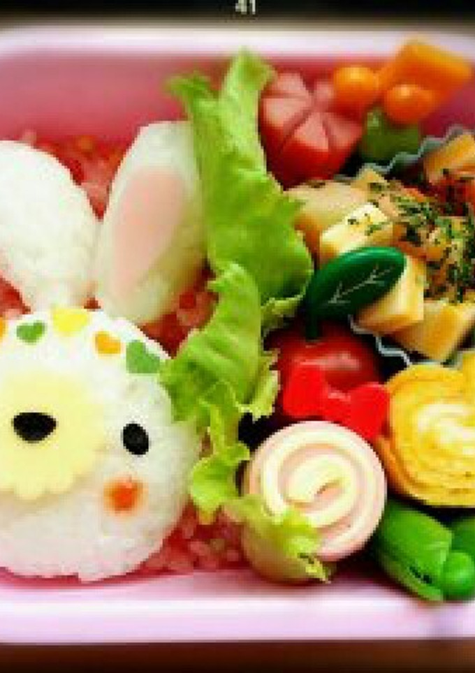 キャラ弁★☆簡単 うさぎチャン-レシピのメイン写真