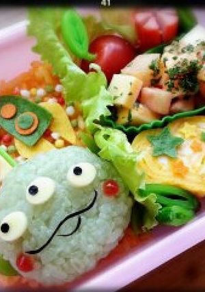 キャラ弁★☆リトルグリーンメン-レシピのメイン写真