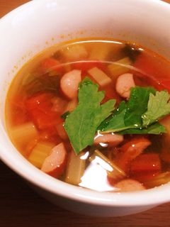 トマトとセロリの簡単スープ-レシピのメイン写真
