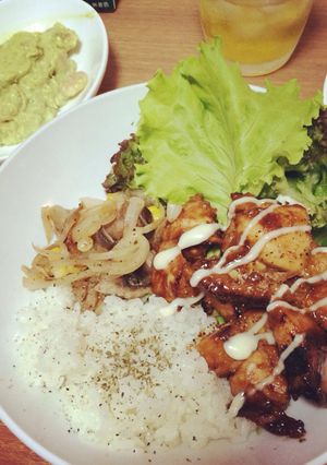 照り焼きチキンのワンプレート-レシピのメイン写真