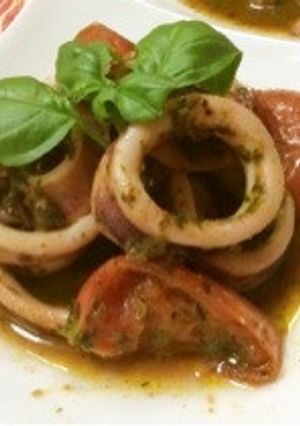 スルメイカのジェノベーゼ炒め-レシピのメイン写真