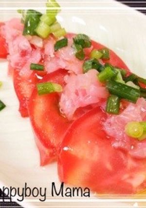 5分で副菜♡夏の冷凍ガリがけ冷やしトマト-レシピのメイン写真