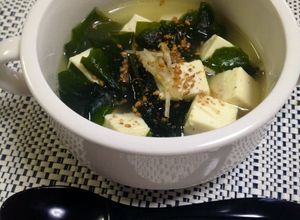 ワカメとお豆腐のしょうがスープ-レシピのメイン写真