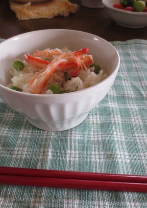 簡単豪華にカニの炊き込みご飯-レシピのメイン写真