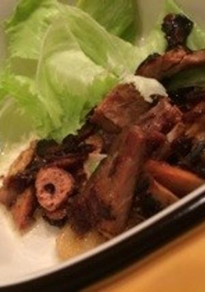 サバ味噌缶詰のレタス巻き-レシピのメイン写真