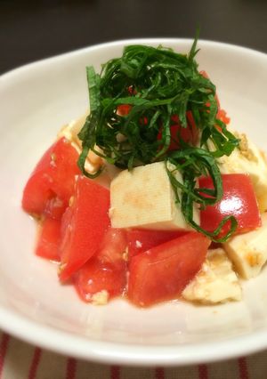 トマトと豆腐のゴマポンサラダ-レシピのメイン写真