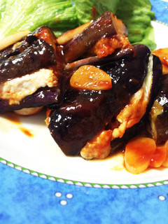 なすの肉挟み焼き(^O^)酢豚味-レシピのメイン写真