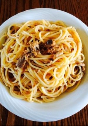 材料３つ！さばトマトパスタ-レシピのメイン写真