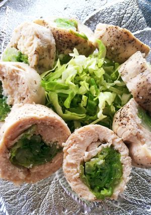 【簡単】鶏肉のササミでキャベツロール-レシピのメイン写真