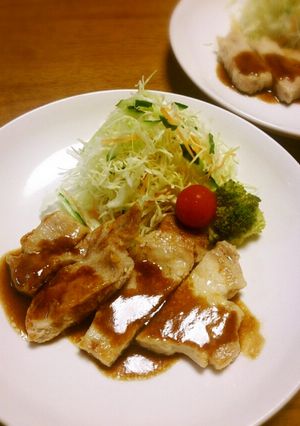 我が家のポークソテー-レシピのメイン写真