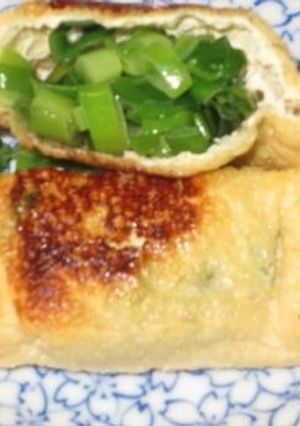 油揚げに入れて焼く③-レシピのメイン写真