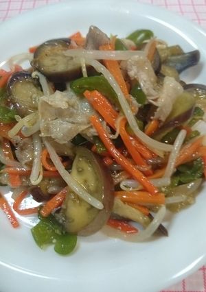 茄子と豚バラの炒め物-レシピのメイン写真