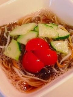 暑い日に食べたい!簡単もずくそうめん♪-レシピのメイン写真