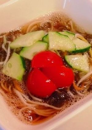 暑い日に食べたい！簡単もずくそうめん♪-レシピのメイン写真