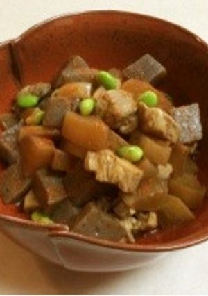 冷めて美味しい大根とこんにゃく煮-レシピのメイン写真