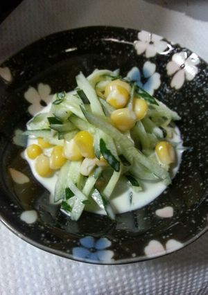 キュウリとコーンのサラダ-レシピのメイン写真