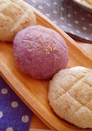 卵・乳なし メロンパン２種-レシピのメイン写真